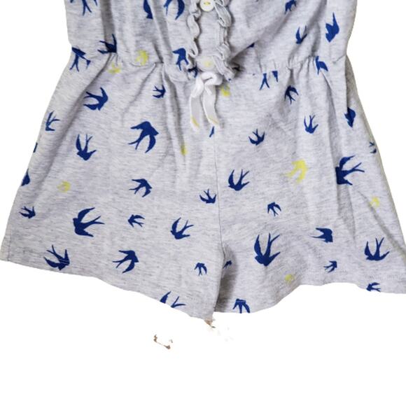 2 FOR $5 SALE Next Blue Gray And Yellow Sleeveless Romper Size 4/5 - Picture 6 of 12